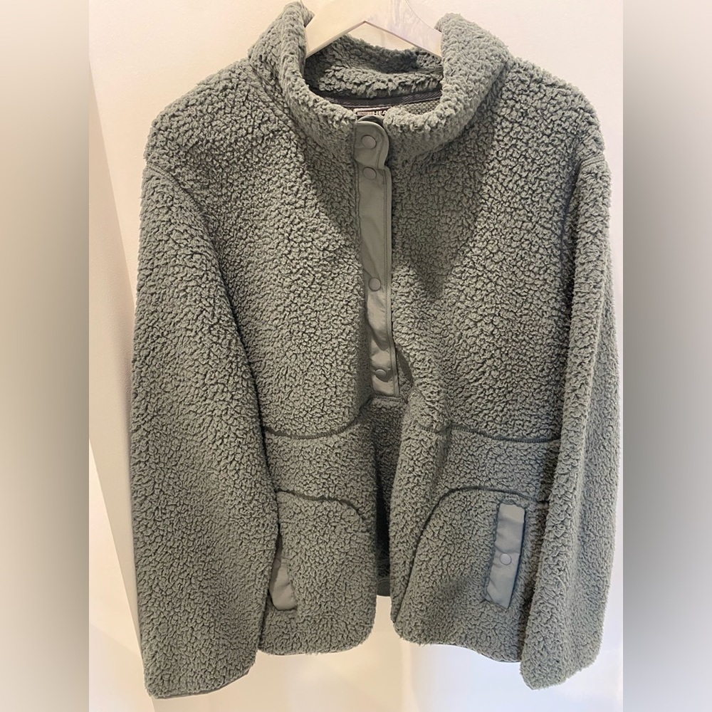 32 Degrees Women's Gray Teddy Jacket